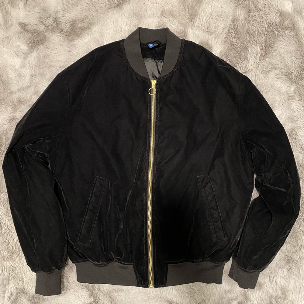 Divided Velvet Varsity Jacket